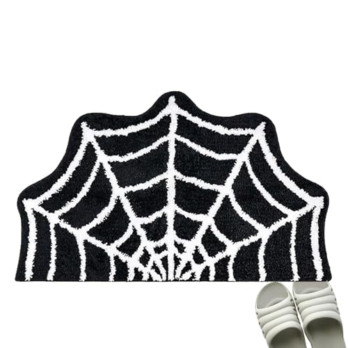 Gungtj Halloween Bath Mat | Super Absorbent Spider Web Bathroom Rug for Front Door and Tub | Spooky Black Rug for Halloween Decor | Perfect Addition to Your Halloween Bathroom Theme Gungtj Halloween Bath Mat | Super Absorbent Spider Web Bathroom Rug for Front Door and Tub | Spooky Black Rug for Halloween Decor | Perfect Addition to Your Halloween Bathroom Theme von Gungtj