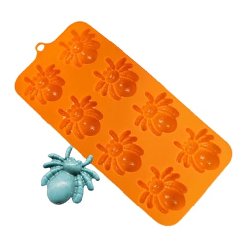 Gungtj Halloween Silikonformen - Spinnennetz Hexenbesen Kürbis Formen,Antihaft Backform Einfache Entformung Silikon Form für Fondant Backen Harz Kerze Schokolade Cupcake Deko Projekte von Gungtj