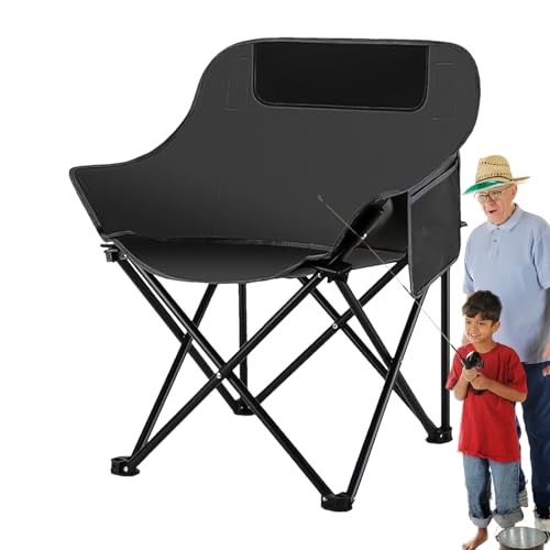Gungtj Klappbarer Campingstuhl, tragbarer Outdoor-Sitz, einfacher Rahmen, stabile Stahlkonstruktion, bequeme gepolsterte Rückenlehne, 45 x 45 x 67 cm, perfekt für Festivals Gungtj Klappbarer Campingstuhl, tragbarer Outdoor-Sitz, einfacher Rahmen, stabile Stahlkonstruktion, bequeme gepolsterte Rückenlehne, 45 x 45 x 67 cm, perfekt für Festivals von Gungtj