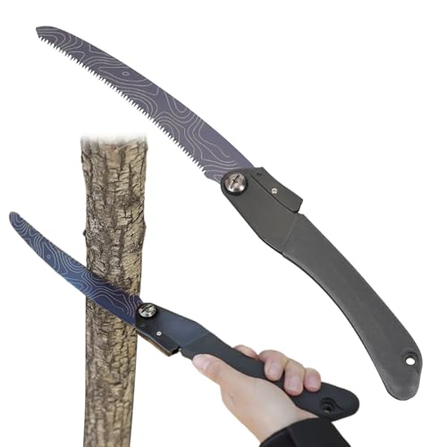 Gungtj Klappsäge,Robuste Klapp Handsäge Baumsäge - Manueller Schneider Für Holzarbeiten Jagd Buschhandwerk Waldarbeit Gartenbedarf Wanderausrüstung von Gungtj