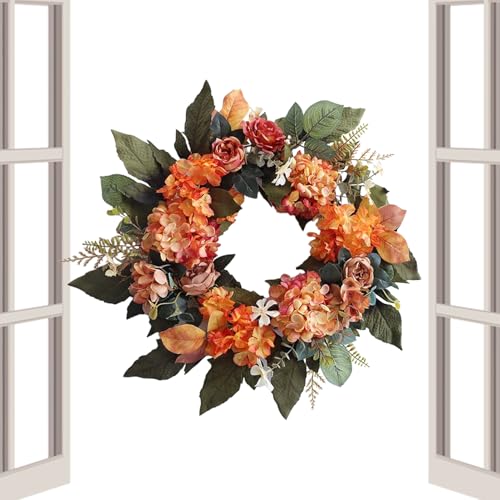 Gungtj Kränze für Haustür, Herbst-Haustürkranz mit Haken, dekorative Girlanden für Thanksgiving, Halloween, Willkommensschild, Hauseingang, , Wandkamin für drinnen und draußen Gungtj Kränze für Haustür, Herbst-Haustürkranz mit Haken, dekorative Girlanden für Thanksgiving, Halloween, Willkommensschild, Hauseingang, , Wandkamin für drinnen und draußen von Gungtj