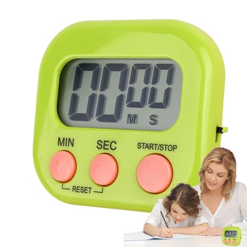 Gungtj Magnetischer Timer, digitaler Timer magnetisch | Countdown digitaler Timer mit magnetischer Rückseite,Tragbare Eieruhr-Stoppuhr mit Halterung zum Kochen, Sport, Lernen von Gungtj