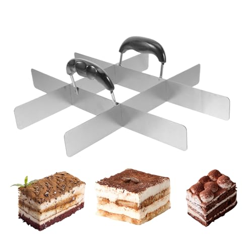 Gungtj Quadratischer Kuchenschneider,Edelstahl Quadratischer Ausstecher Mit Griff | Backzubehör Für Fladen Reis Restaurant Haushalt Picknick Hochzeit Familienfeier | Torten Reis Flan Fondant Schneiden Gungtj Quadratischer Kuchenschneider,Edelstahl Quadratischer Ausstecher Mit Griff | Backzubehör Für Fladen Reis Restaurant Haushalt Picknick Hochzeit Familienfeier | Torten Reis Flan Fondant Schneiden von Gungtj