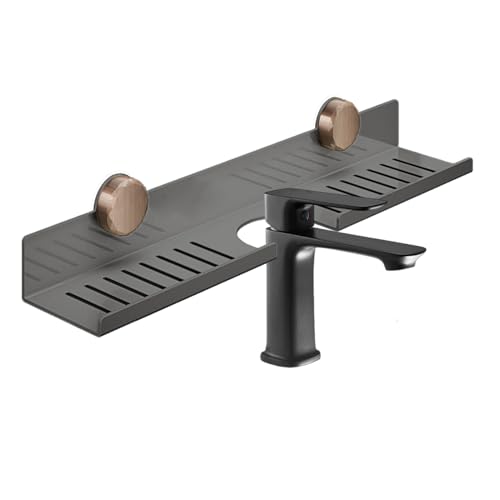 Gungtj Waschtisch Über Wasserhahn - Badezimmer Wandorganizer - Abnehmbar Mit Saugnäpfen Carbonstahl Organizer Für Haushalt & Kosmetik Gungtj Waschtisch Über Wasserhahn - Badezimmer Wandorganizer - Abnehmbar Mit Saugnäpfen Carbonstahl Organizer Für Haushalt & Kosmetik von Gungtj