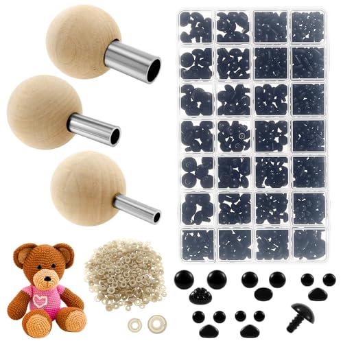 1003 Stück Sicherheitsaugen für Häkeltiere,Inklusive 1000 Puppenaugen Sicherheitsaugen und 3 Hilfstools,Präzise Positionierung,Müheloses Andrücken,zum Häkeln Von Tierpuppen Plüschtieren Basteln 1003 Stück Sicherheitsaugen für Häkeltiere,Inklusive 1000 Puppenaugen Sicherheitsaugen und 3 Hilfstools,Präzise Positionierung,Müheloses Andrücken,zum Häkeln Von Tierpuppen Plüschtieren Basteln von Guniata