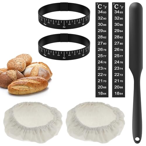 Guniata 7Pcs Sauerteig Starter Zubehör,Sauerteig Starter Set,Wiederverwendbares Zubehör Set,Zur Hefegärung Verwendet(Zubehör-Kit,7pcs) von Guniata