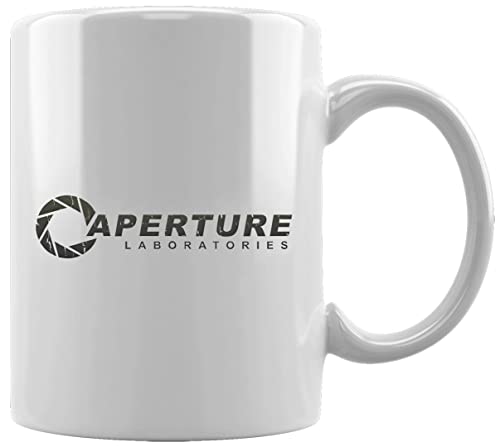 Aperture Laboratories Game Portal Retro Keramikbecher Weißes Kaffee Tee Wasser Tasse Büro Home Ceramic White Mug Cup von Gunmant