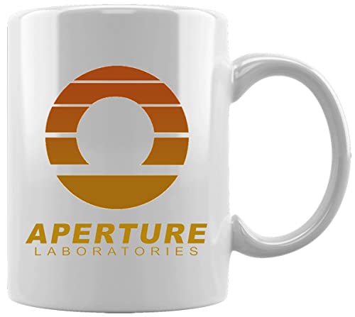 Aperture Laboratories Sunset Keramikbecher Weißes Kaffee Tee Wasser Tasse Büro Home Ceramic White Mug Cup von Gunmant