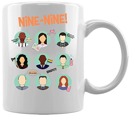 Brooklyn 99 Characters Keramikbecher Weißes Kaffee Tee Wasser Tasse Büro Home Ceramic White Mug Cup von Gunmant