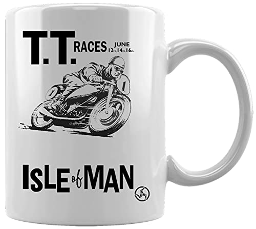 Isle Of Man Racing Ceramic White Mug Coffee Tea Water Cup Office Home von Gunmant