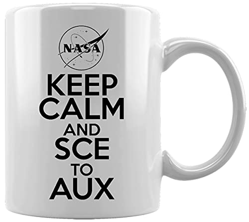 Keep Calm And Sce To Aux Catastrophe Ceramic White Mug Coffee Tea Water Cup Office Home von Gunmant