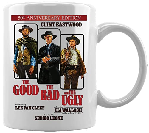 The Good Bad Ugly Anniversary Keramikbecher Weißes Kaffee Tee Wasser Tasse Büro Home Ceramic White Mug Cup von Gunmant