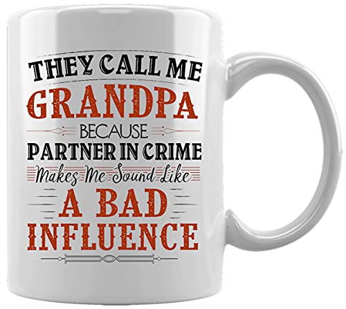 They Call Me Grandpa Ceramic White Mug Coffee Tea Water Cup Office Home von Gunmant