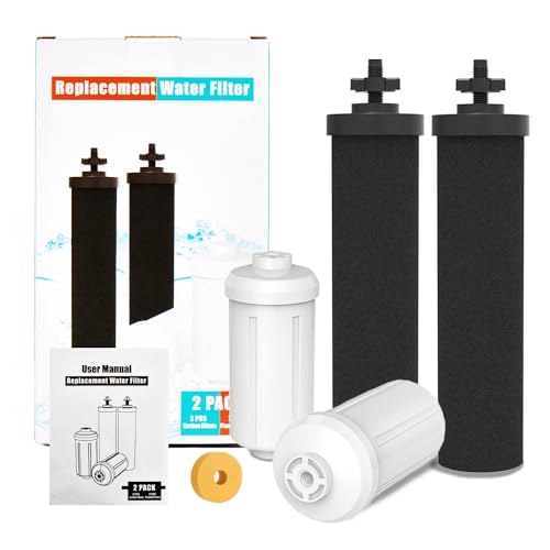 Gunneran Berkey Schwerkraft-Wasserfiltersystem Ersatz, 2 Aktivkohlefilter und 2 Fluoridfilter, kompatibel mit Luftreinigern, 4 Stück Gunneran Berkey Schwerkraft-Wasserfiltersystem Ersatz, 2 Aktivkohlefilter und 2 Fluoridfilter, kompatibel mit Luftreinigern, 4 Stück von Gunneran