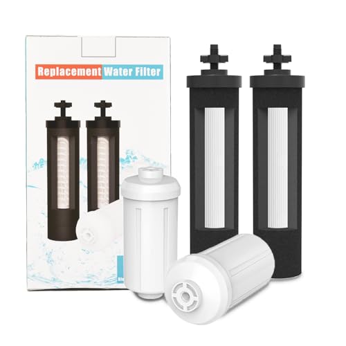 Gunneran Wasserfilter-Ersatz für Berkey, 4 Stück, Fluorid-Arsen-Reduktionsfiltration mit Ultrafiltrationsmembran, kompatibel mit Berkey Schwerkraft-Wasserfiltersystem Gunneran Wasserfilter-Ersatz für Berkey, 4 Stück, Fluorid-Arsen-Reduktionsfiltration mit Ultrafiltrationsmembran, kompatibel mit Berkey Schwerkraft-Wasserfiltersystem von Gunneran