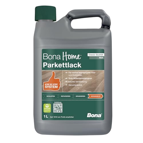 Bona Home Parkettlack Classic Versiegelung matt 1,0L von Bona