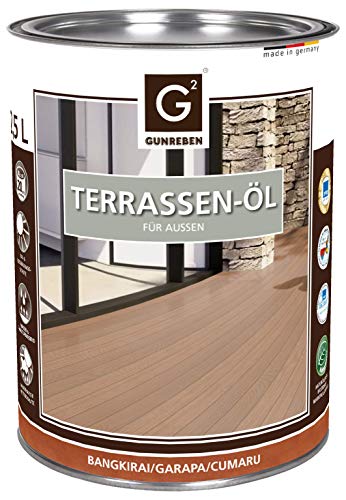 G2 Terrassen-Öl - Gebinde: 2,5 L - Bangkirai | Cumaru | Garapa von Gunreben