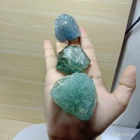 3 Stk. Andara Kristall Himmelblau, Grün Und Türkis Fasernadeln in 202 Gramm Roh von GunsAndaraCrystal
