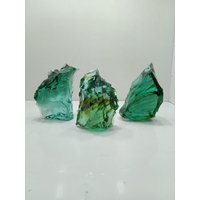 3 Stück//1, 8 Kg Rauhe Andara Kristall Türkis Grün Mit Haarfaser Innen Für Die Meditation von GunsAndaraCrystal