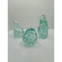 3 Stück//2, 3 Kg Andara Crystal Türkis Grün Monatomic von GunsAndaraCrystal
