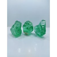 3 Stück //1, 6 Kg Andara Kristall Smaragdgrün Zur Heilung von GunsAndaraCrystal