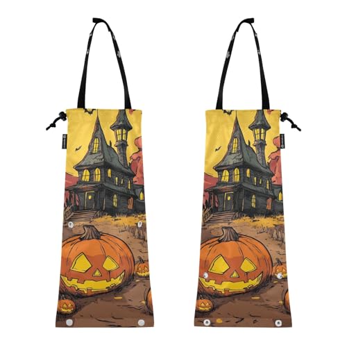 Auto-Müllbeutel, kleiner Müllbeutel für Auto, Müllsack für Auto, 2 Stück, Autodosen für Müll, Hallowmas Happy Halloween Holiday Auto-Müllbeutel, kleiner Müllbeutel für Auto, Müllsack für Auto, 2 Stück, Autodosen für Müll, Hallowmas Happy Halloween Holiday von GuoChe