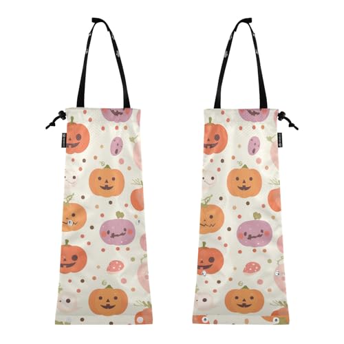 Auto-Mülleimer, kleiner Müllbeutel für Auto, Müllsack für Fahrzeug, 2 Stück, Auto-Mülleimer, Halloween, Kürbiswagen Auto-Mülleimer, kleiner Müllbeutel für Auto, Müllsack für Fahrzeug, 2 Stück, Auto-Mülleimer, Halloween, Kürbiswagen von GuoChe