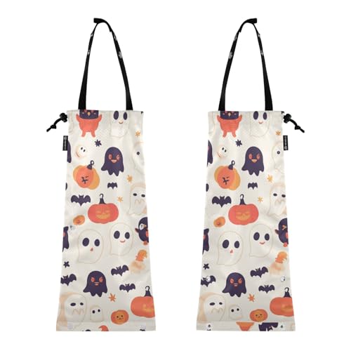 Auto-Mülleimer Kleiner Auto-Mülleimer Müllsack für Auto 2er Set Müllbehälter für Auto Halloween Tanzender Kürbis Geister Eule Schädel Auto-Mülleimer Kleiner Auto-Mülleimer Müllsack für Auto 2er Set Müllbehälter für Auto Halloween Tanzender Kürbis Geister Eule Schädel von GuoChe