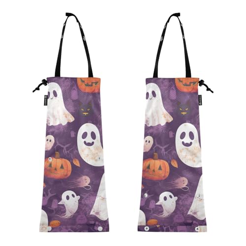 Auto Mülleimer Müllbeutel für Auto Müllsack für Auto 2 Stück Auto Müllbehälter Halloween Schrecken von GuoChe