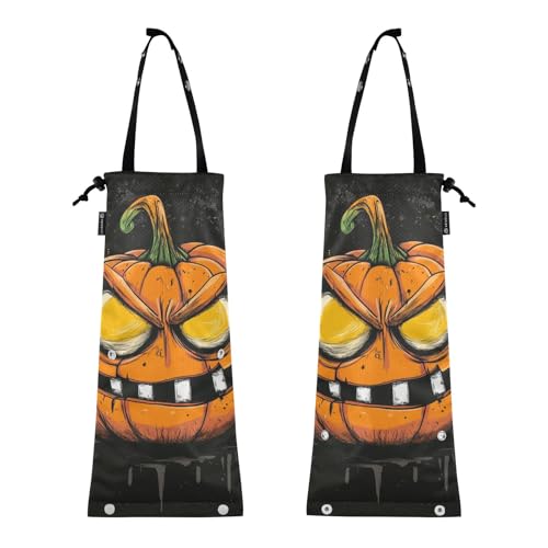 Auto Mülleimer Müllbeutel für Autos Müllsack für LKW 2er Set Auto Mülleimer Kürbis Grie Halloween Auto Mülleimer Müllbeutel für Autos Müllsack für LKW 2er Set Auto Mülleimer Kürbis Grie Halloween von GuoChe