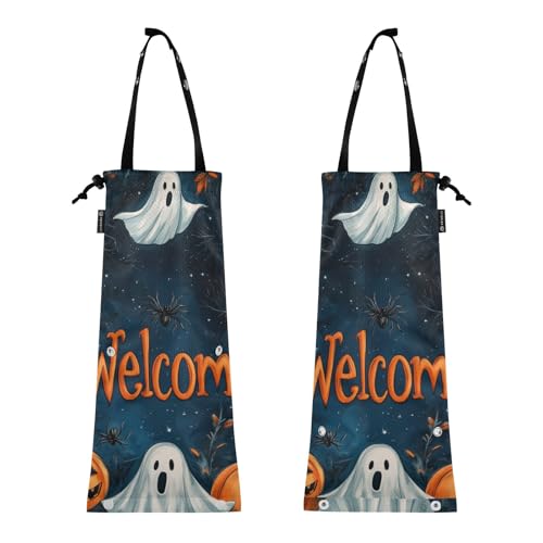 Auto-Mülleimer Müllsack für Fahrzeug Müllsack für LKW 2 Stück Auto Mülltonnen Albtraum Halloween Orange Willkommen Auto-Mülleimer Müllsack für Fahrzeug Müllsack für LKW 2 Stück Auto Mülltonnen Albtraum Halloween Orange Willkommen von GuoChe
