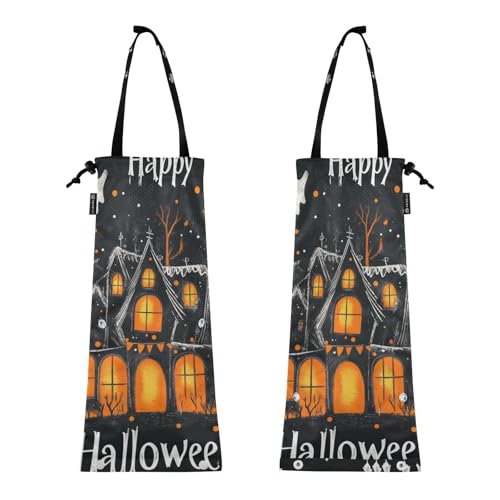 Auto-Mülleimer für Fahrzeug-Müllsäcke für Autos, 2 Stück, Auto-Müllbehälter, gruselig, Halloween, Schwarz / Orange, Kunst Auto-Mülleimer für Fahrzeug-Müllsäcke für Autos, 2 Stück, Auto-Müllbehälter, gruselig, Halloween, Schwarz / Orange, Kunst von GuoChe