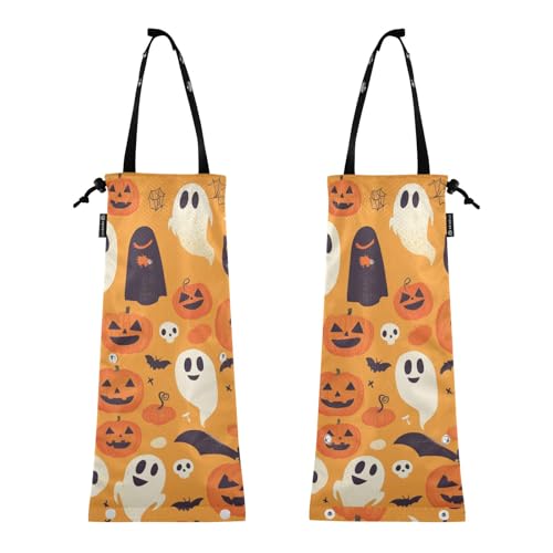 Auto-Mülleimer kleine Müllbeutel für Auto LKW Müllsack 2 Stück Mülltonnen für Autos Happy Halloween Banner Auto-Mülleimer kleine Müllbeutel für Auto LKW Müllsack 2 Stück Mülltonnen für Autos Happy Halloween Banner von GuoChe