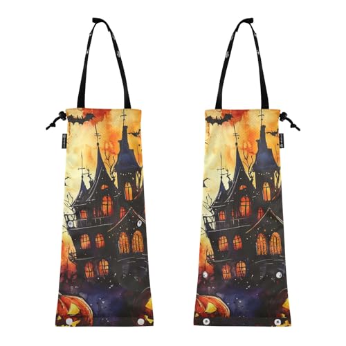 Auto Mülleimer zu Müllsack LKW Müllsack 2 Stück Auto Müllhalter Horror Halloween Kürbis Hnt von GuoChe