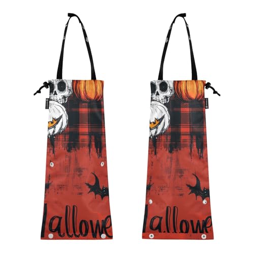 Auto-Mülleimer zum Aufhängen, Auto-Mülleimer, Müllsack für das Auto, 2 Stück, zusammenklappbar, Auto-Mülleimer, Horror, Halloween, gruseliges Skelett Auto-Mülleimer zum Aufhängen, Auto-Mülleimer, Müllsack für das Auto, 2 Stück, zusammenklappbar, Auto-Mülleimer, Horror, Halloween, gruseliges Skelett von GuoChe