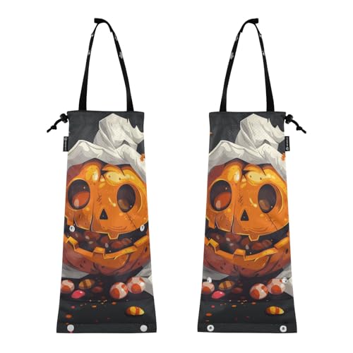Auto-Mülleimer zum Aufhängen, Auto-Müllsack für Auto, 2 Stück, Autositz-Mülleimer, Kürbis, ätherische Form, Süßigkeiten, Halloween Auto-Mülleimer zum Aufhängen, Auto-Müllsack für Auto, 2 Stück, Autositz-Mülleimer, Kürbis, ätherische Form, Süßigkeiten, Halloween von GuoChe