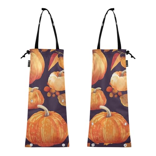 Auto Müllsack Auto Mülleimer Tasche Auto Müllbeutel 2er Set Autositz Mülleimer Herbst Kürbis Halloween Ernte Lebensmittel Auto Müllsack Auto Mülleimer Tasche Auto Müllbeutel 2er Set Autositz Mülleimer Herbst Kürbis Halloween Ernte Lebensmittel von GuoChe