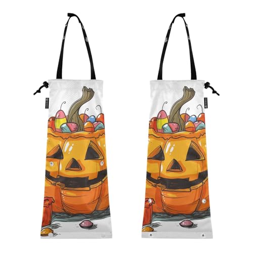 Auto Müllsack Müllsack für Auto Müllsack für Fahrzeug Set mit 2 Stück Müllhalter für Auto Halloween Kürbis Cartoon Trick or Treat Auto Müllsack Müllsack für Auto Müllsack für Fahrzeug Set mit 2 Stück Müllhalter für Auto Halloween Kürbis Cartoon Trick or Treat von GuoChe