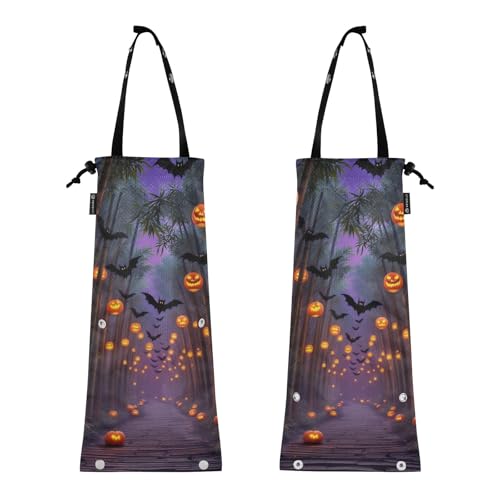 Auto Müllsack Wiederverwendbarer Müllsack LKW Müllsack 2 Stück Auto Mülleimer Halloween Wald Auto Müllsack Wiederverwendbarer Müllsack LKW Müllsack 2 Stück Auto Mülleimer Halloween Wald von GuoChe