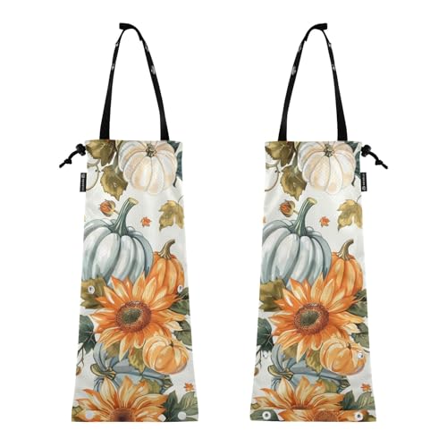 Auto Müllsack Wiederverwendbarer Müllsack Müllsack für LKW 2 Stück Faltbar Mülleimer Kürbisse Herbst Muster mit Suowers Auto Müllsack Wiederverwendbarer Müllsack Müllsack für LKW 2 Stück Faltbar Mülleimer Kürbisse Herbst Muster mit Suowers von GuoChe