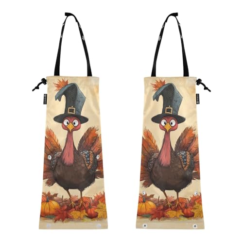 Auto-Müllsack zum Aufhängen, Auto-Müllbeutel für Auto, 2 Stück, zusammenklappbar, für Herbst und Erntedankfest Auto-Müllsack zum Aufhängen, Auto-Müllbeutel für Auto, 2 Stück, zusammenklappbar, für Herbst und Erntedankfest von GuoChe