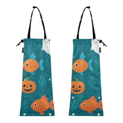 Auto-Müllsack zum Aufhängen, kleiner Auto-Mülleimer, Auto-Müllsack für Auto, 2 Stück, Carbage, Auto-Müll, Halloween-Muster, Unterwasser-Thema Auto-Müllsack zum Aufhängen, kleiner Auto-Mülleimer, Auto-Müllsack für Auto, 2 Stück, Carbage, Auto-Müll, Halloween-Muster, Unterwasser-Thema von GuoChe