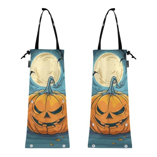Auto-Müllsack zum Aufhängen, wiederverwendbar, Müllbeutel für Auto, 2 Stück, Automobil-Mülleimer, Halloween, Kürbis, Cartoon, Trick or Treat Auto-Müllsack zum Aufhängen, wiederverwendbar, Müllbeutel für Auto, 2 Stück, Automobil-Mülleimer, Halloween, Kürbis, Cartoon, Trick or Treat von GuoChe