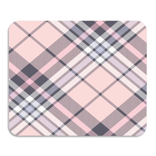 Buffalo Plaid Schottenkaro Schottland Pink saugfähige Kieselgur Matte Abtropfgestell mit Matte hitzebeständig von GuoChe