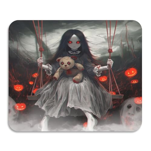 Gruselige Puppenszene Halloween Horror saugfähige Kieselgur Matte Geschirr Abtropfgestell Matte leicht zu reinigen von GuoChe