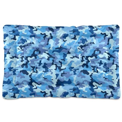 GuoChe Hunde-Schlafmatratze, waschbar, weich, bequem, rutschfeste Unterseite, für mittelgroße und große Hunde, 91,4 x 61 cm, Camouflage-Blau GuoChe Hunde-Schlafmatratze, waschbar, weich, bequem, rutschfeste Unterseite, für mittelgroße und große Hunde, 91,4 x 61 cm, Camouflage-Blau von GuoChe