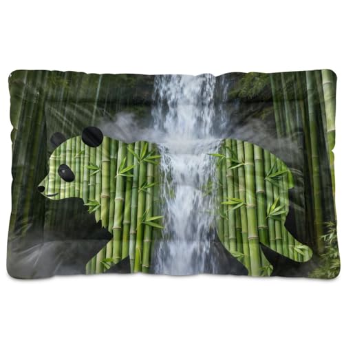 GuoChe Panda Scenery Tier-Collage, waschbar, rutschfest, weich, bequem, für mittelgroße und große Hunde, 91,4 x 61 cm GuoChe Panda Scenery Tier-Collage, waschbar, rutschfest, weich, bequem, für mittelgroße und große Hunde, 91,4 x 61 cm von GuoChe