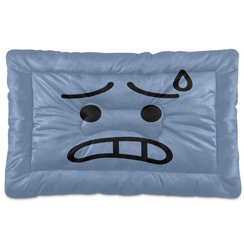 GuoChe Worried Hundehütte mit Schweißoptik, waschbar, weich, rutschfest, für mittelgroße und große Hunde, 91,4 x 61 cm GuoChe Worried Hundehütte mit Schweißoptik, waschbar, weich, rutschfest, für mittelgroße und große Hunde, 91,4 x 61 cm von GuoChe