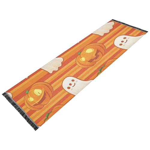 Läufer, waschbar, rutschfest, Quasten-Teppich für Flur, Eingang, Tür, Heimdekoration, roter Handabdruck, Halloween-Motiv Läufer, waschbar, rutschfest, Quasten-Teppich für Flur, Eingang, Tür, Heimdekoration, roter Handabdruck, Halloween-Motiv von GuoChe