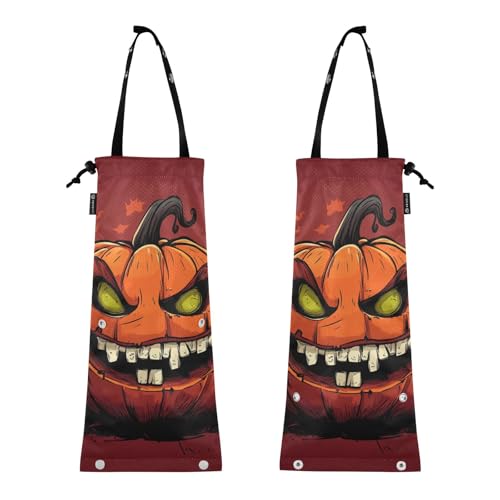 Müllbeutel für Auto Auto Müllsack für Rücksitz Müllsack für Auto Mülleimer 2 Stück Automotive Mülltonnen Kürbis Grie Halloween Müllbeutel für Auto Auto Müllsack für Rücksitz Müllsack für Auto Mülleimer 2 Stück Automotive Mülltonnen Kürbis Grie Halloween von GuoChe